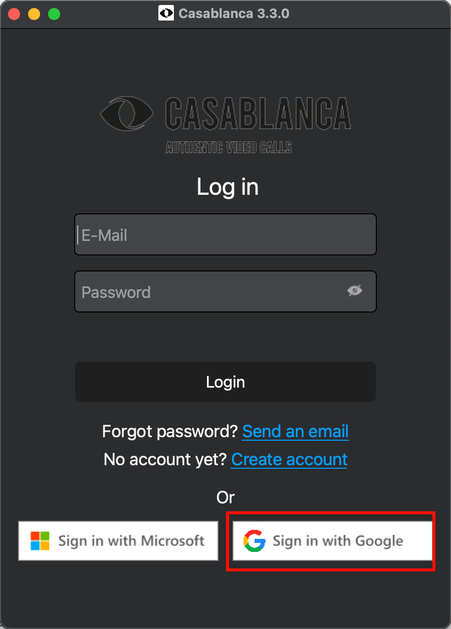 Casablanca 登录/激活页面