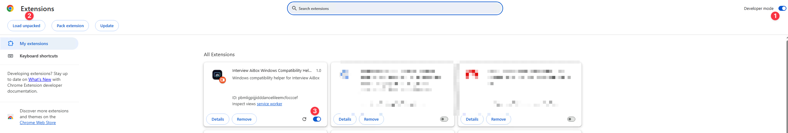 Chrome extension installation reference